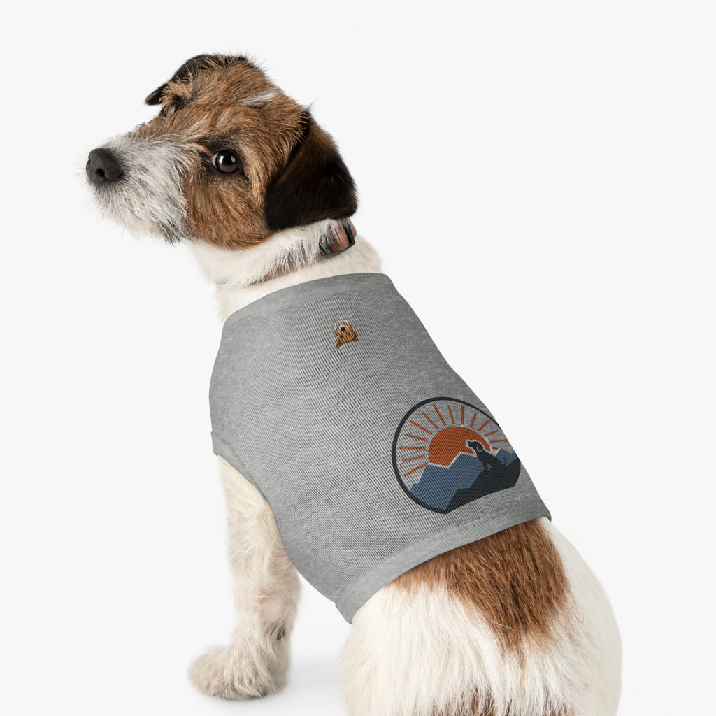 "Sunrise Howl" — Nature Gear Graphic Pet Shirt