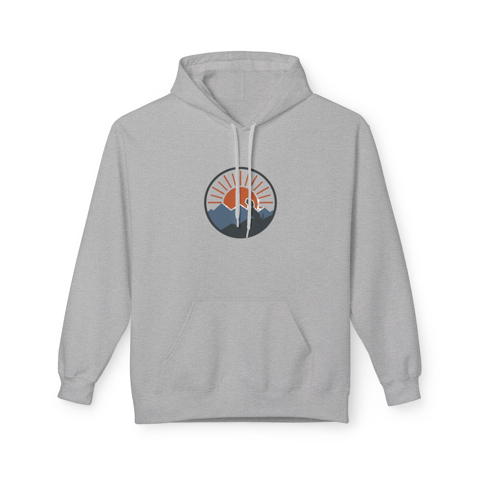"Sunset Mountain" -  Vintage Style Mountain Beagle Women's Graphic Hoodie