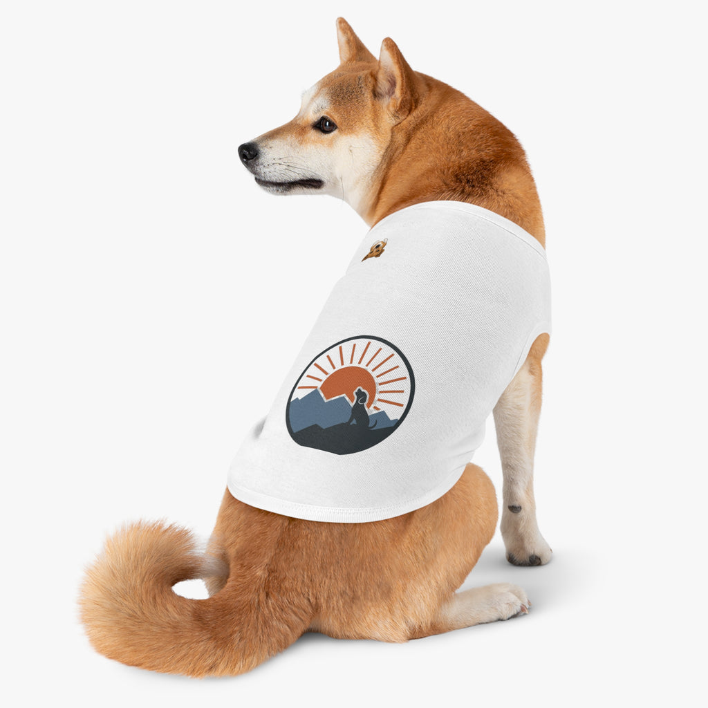 "Sunrise Howl" — Nature Gear Graphic Pet Shirt
