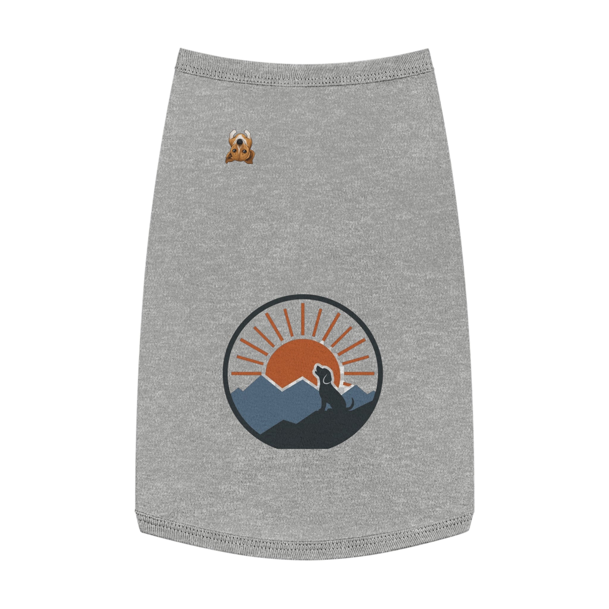 "Sunrise Howl" — Nature Gear Graphic Pet Shirt