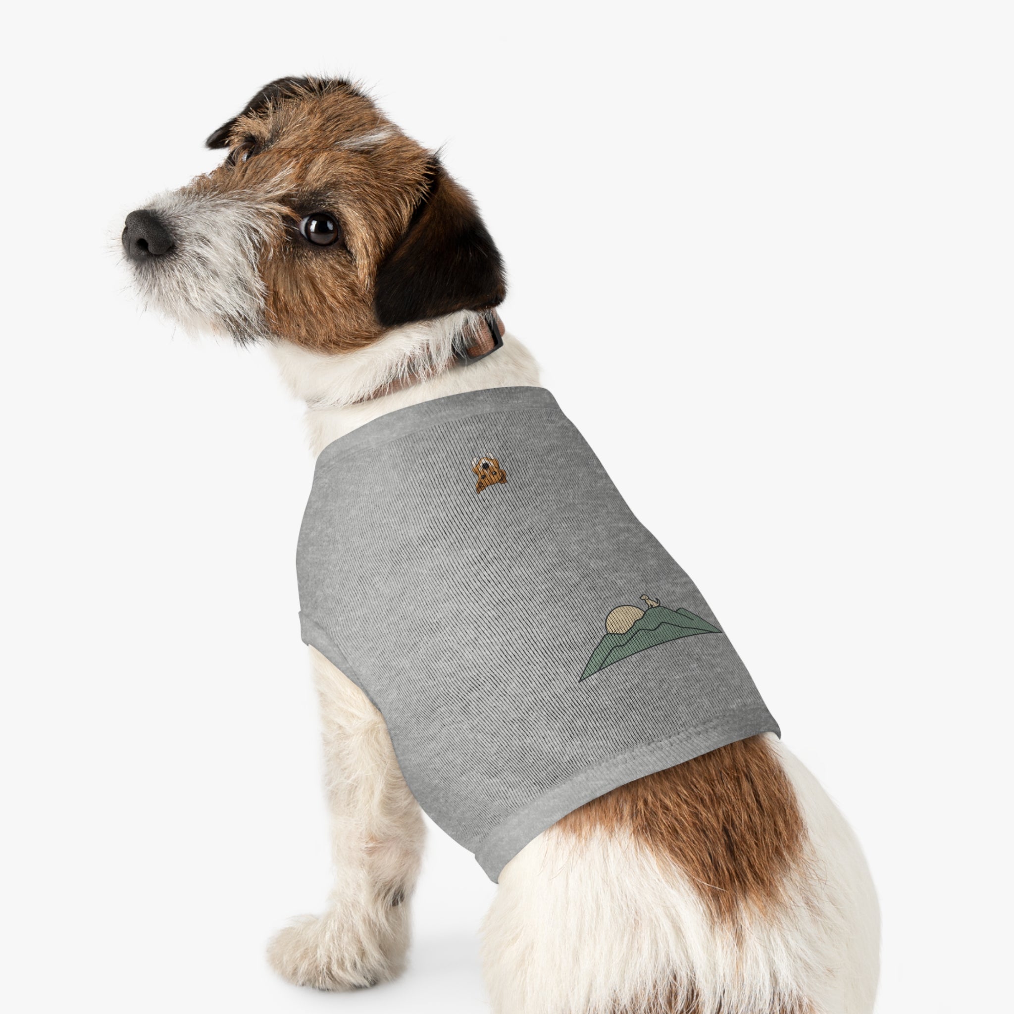 "Ridgeline Companion" — Nature Gear Graphic Pet Shirt