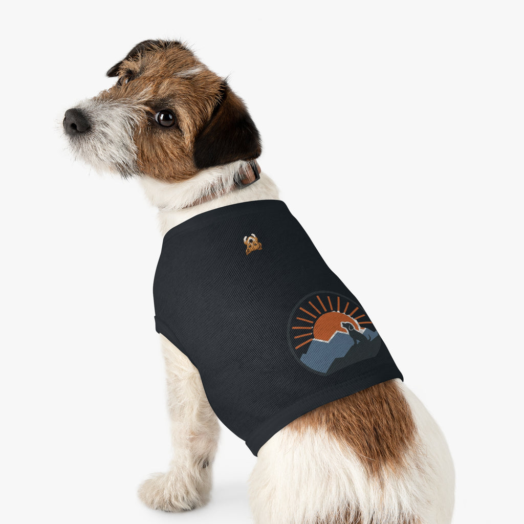 "Sunrise Howl" — Nature Gear Graphic Pet Shirt