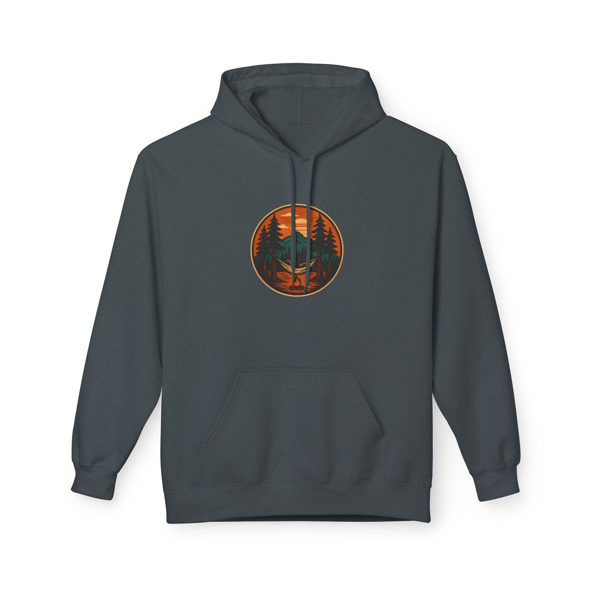 "Hammock Sunset" -  Vintage Style Mountain Beagle Women's Graphic Hoodie