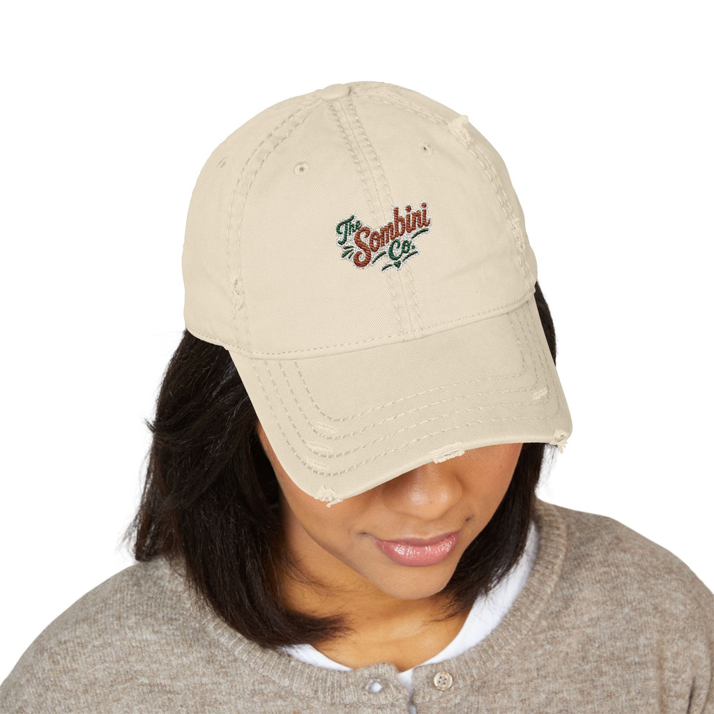 The Sombini Co. — Embroidered Upside-Down Beagle | Distressed Hat