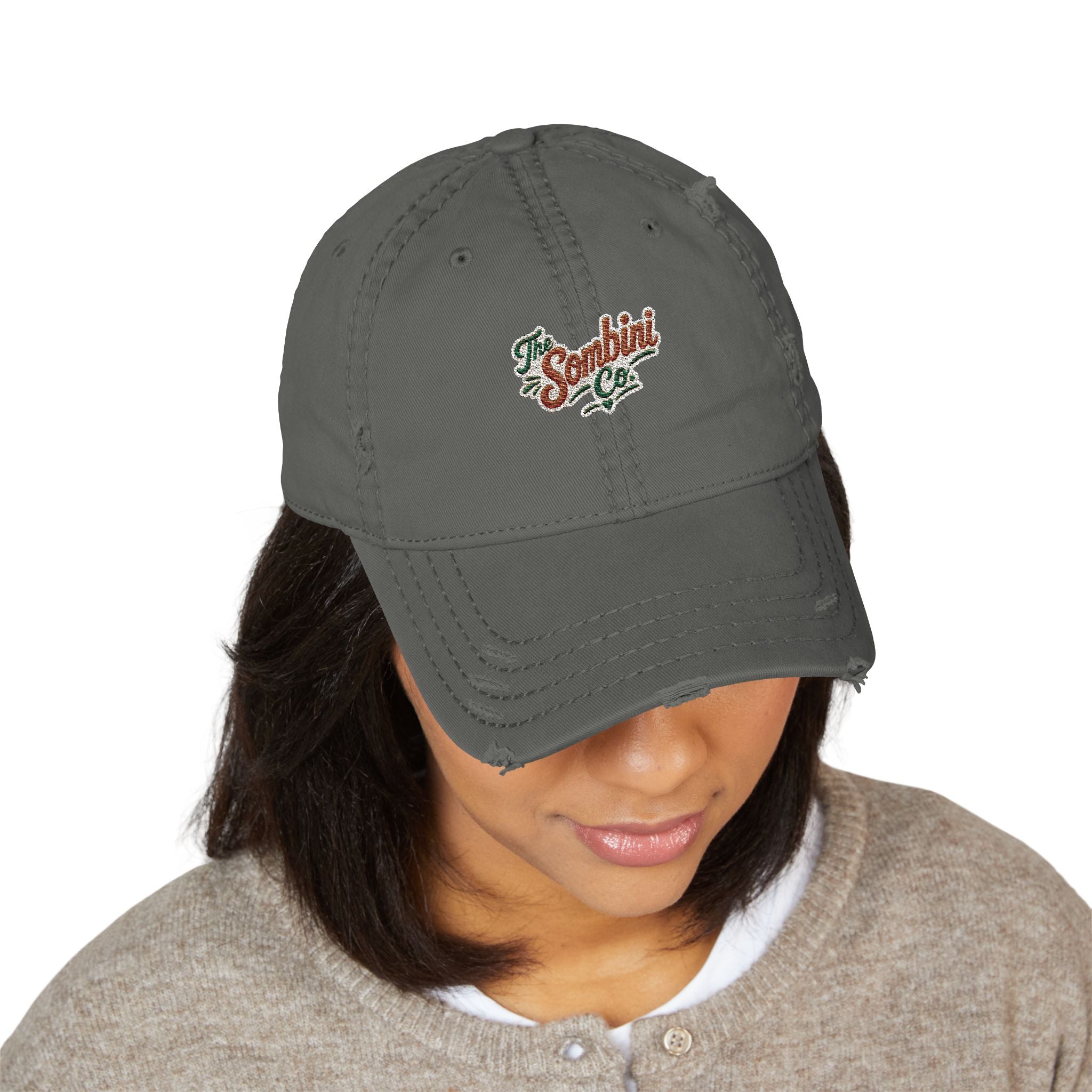 The Sombini Co. — Embroidered Upside-Down Beagle | Distressed Hat