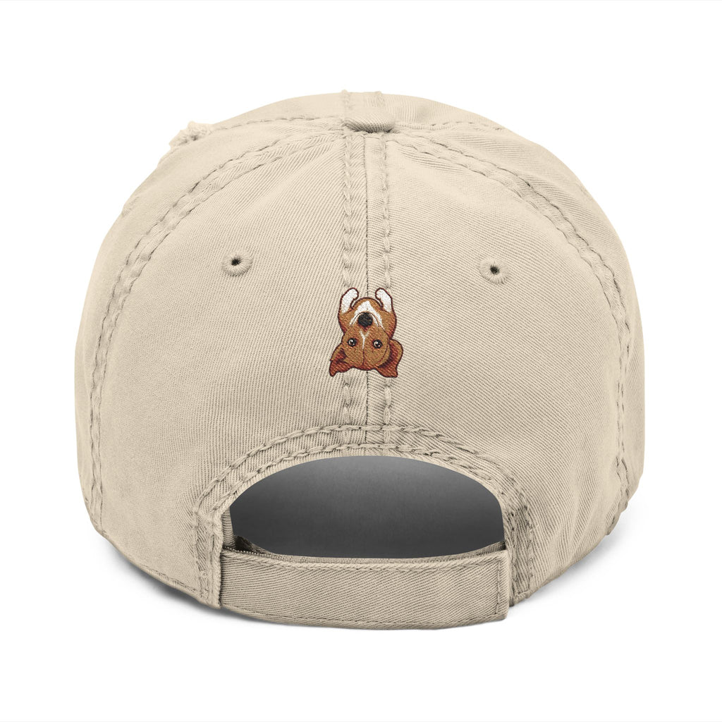 The Sombini Co. — Embroidered Upside-Down Beagle | Distressed Hat
