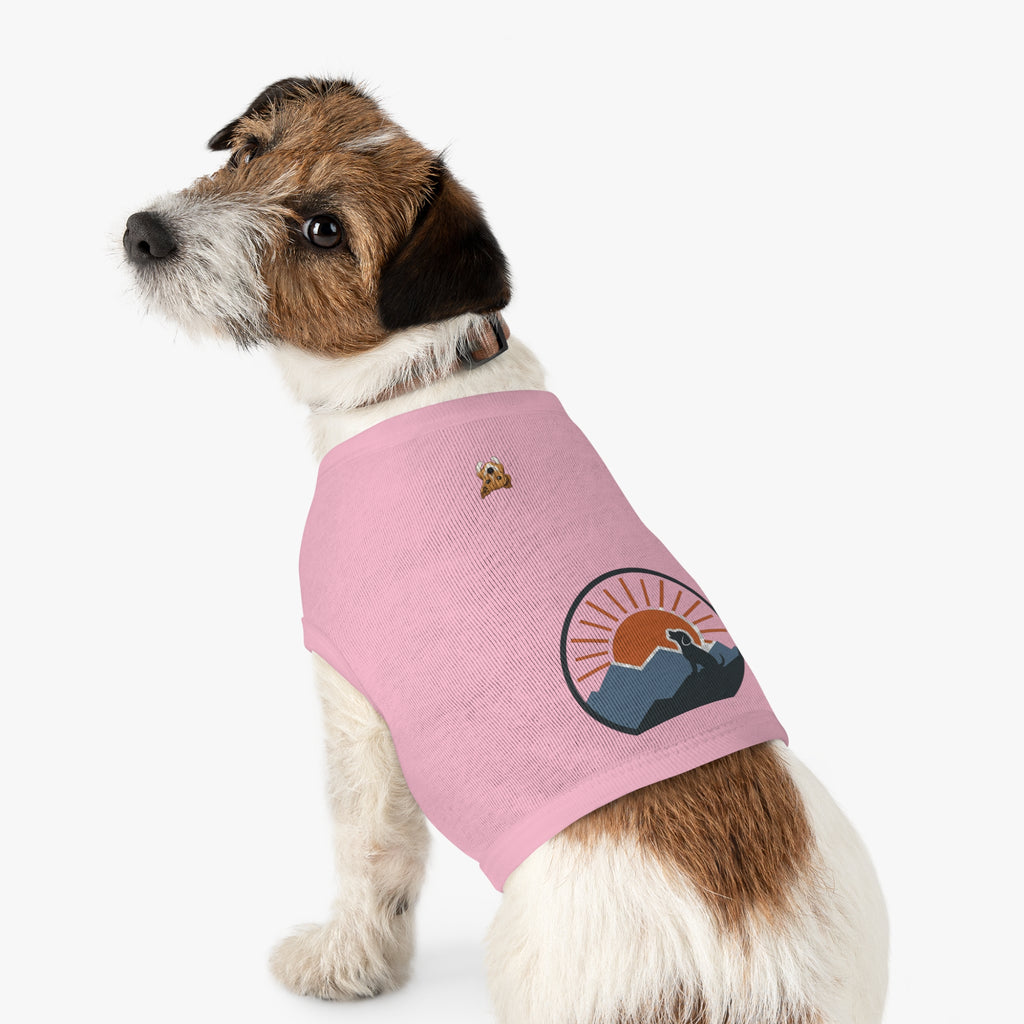 "Sunrise Howl" — Nature Gear Graphic Pet Shirt