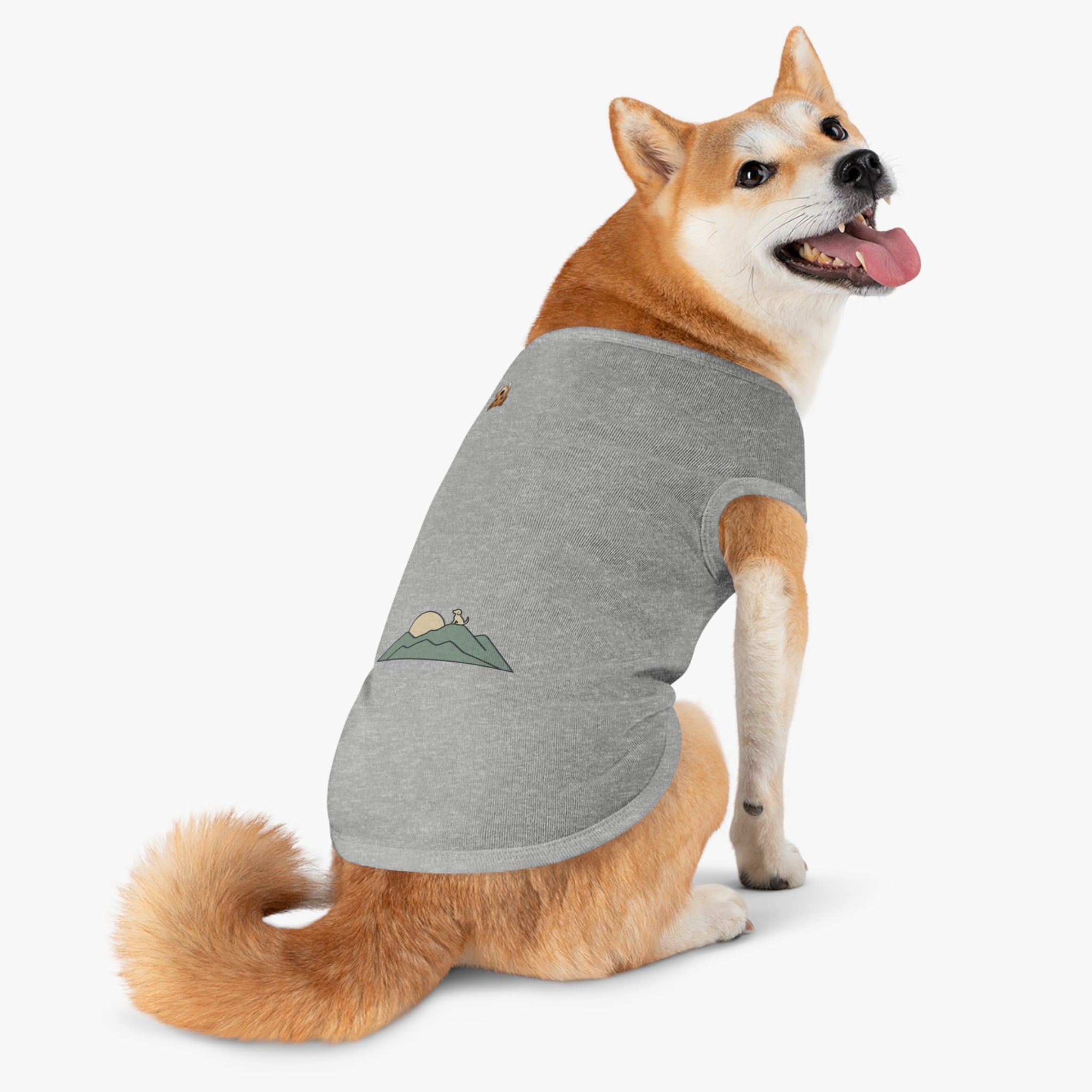 "Ridgeline Companion" — Nature Gear Graphic Pet Shirt