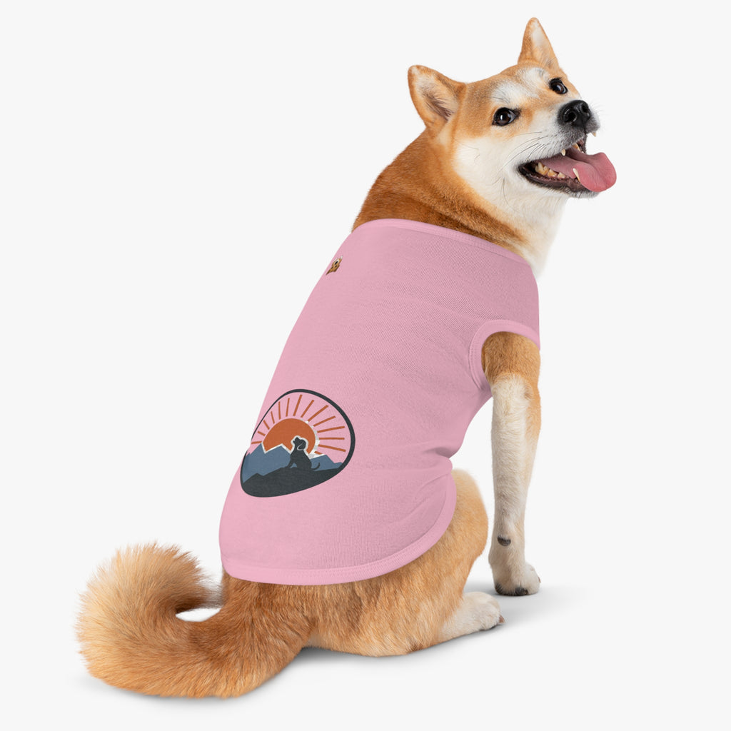 "Sunrise Howl" — Nature Gear Graphic Pet Shirt