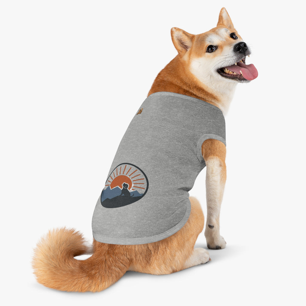 "Sunrise Howl" — Nature Gear Graphic Pet Shirt