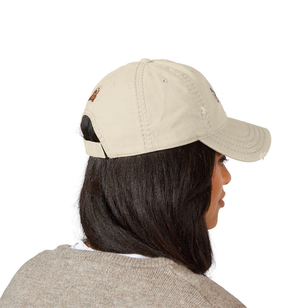 The Sombini Co. — Embroidered Upside-Down Beagle | Distressed Hat