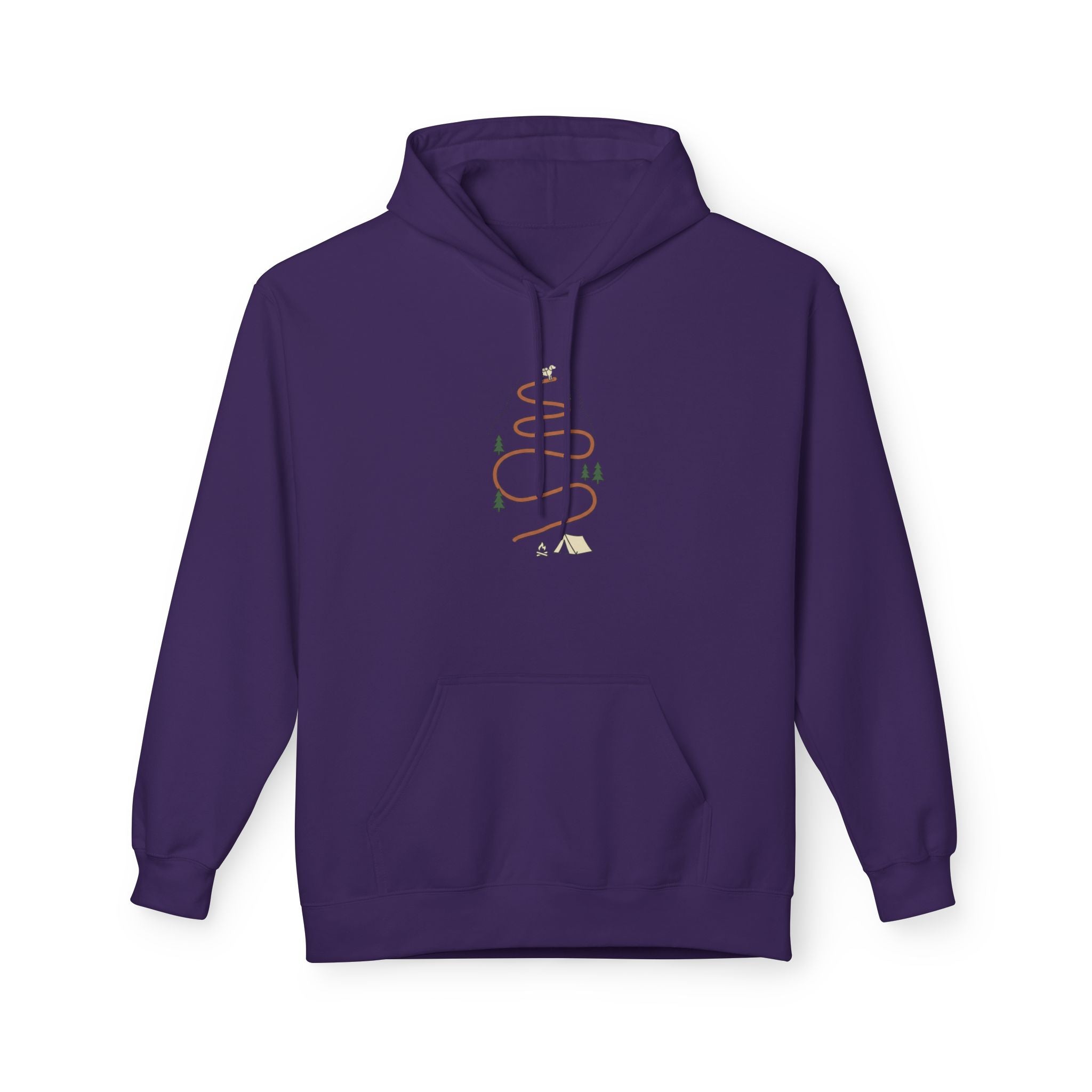 "Switchback" -  Vintage Style Mountain Beagle Men's Graphic Hoodie