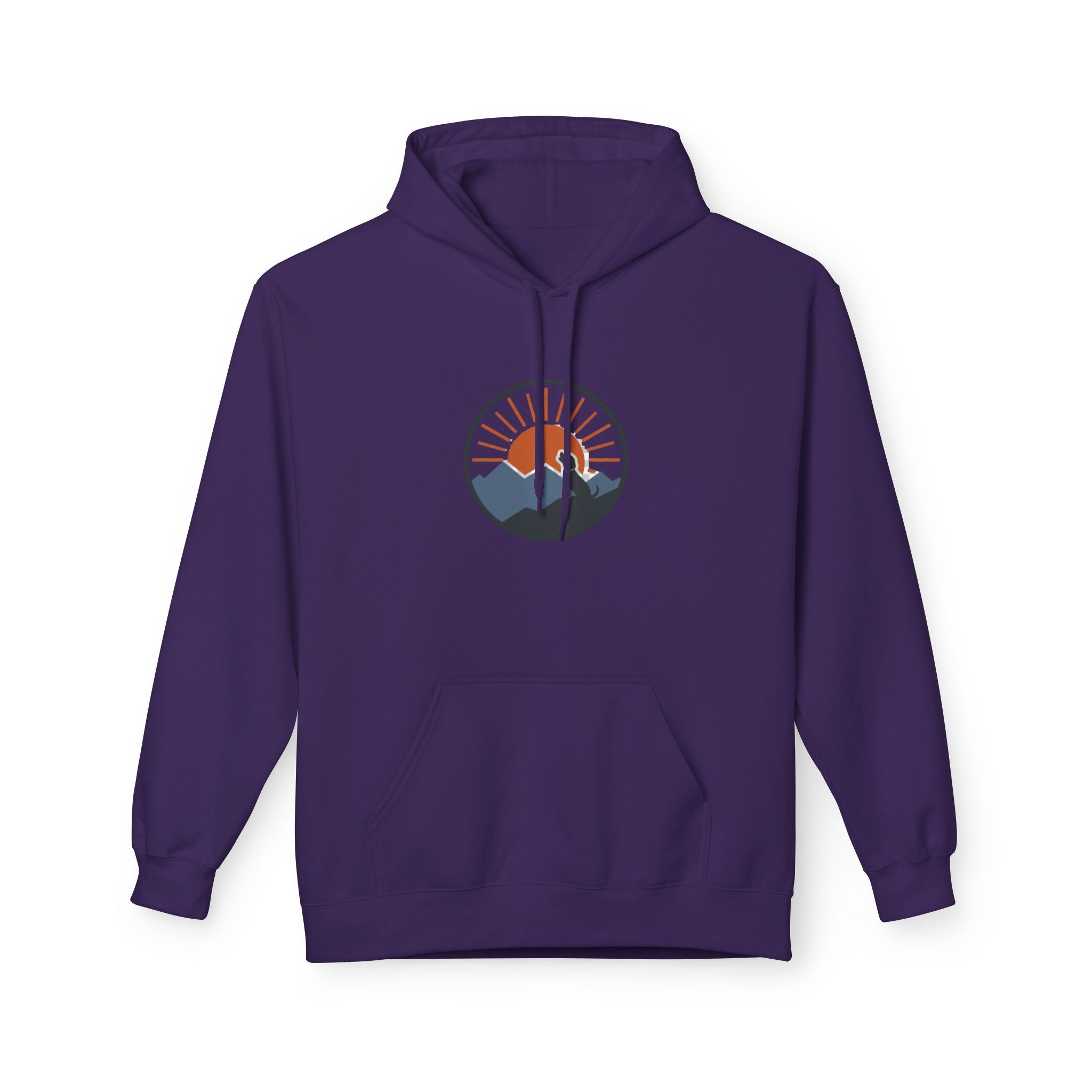"Sunset Mountain" -  Vintage Style Mountain Beagle Women's Graphic Hoodie