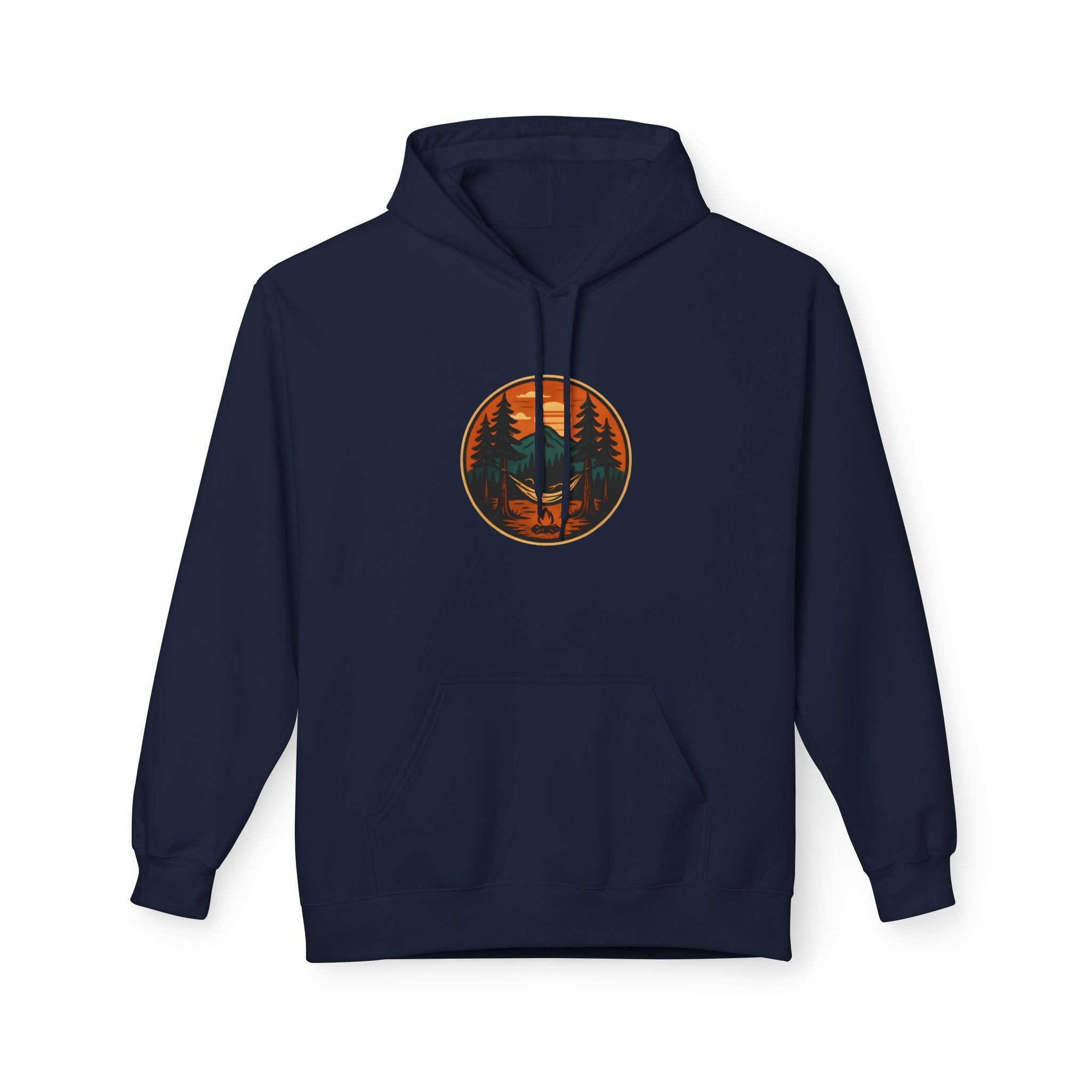 "Hammock Sunset" -  Vintage Style Mountain Beagle Women's Graphic Hoodie