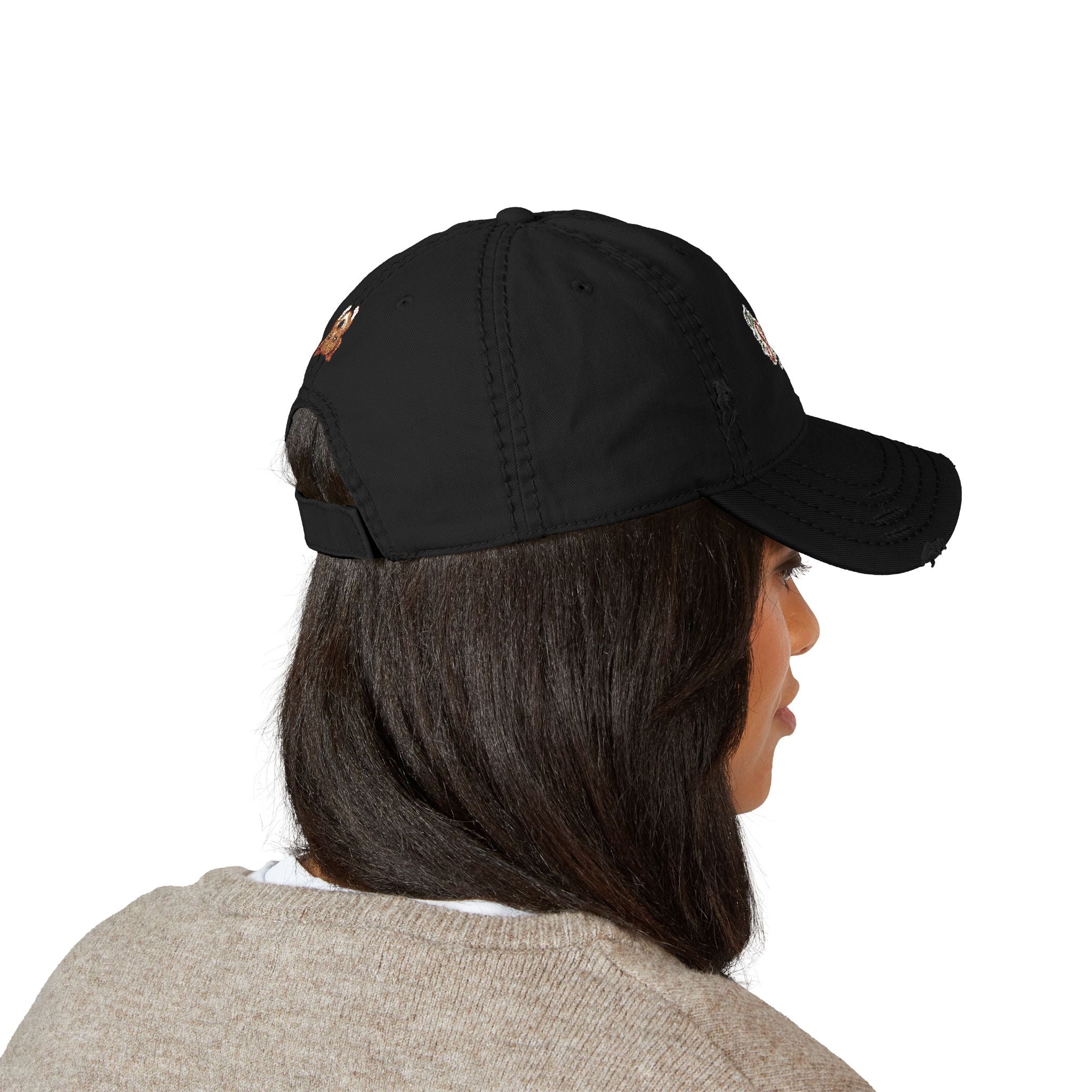 The Sombini Co. — Embroidered Upside-Down Beagle | Distressed Hat