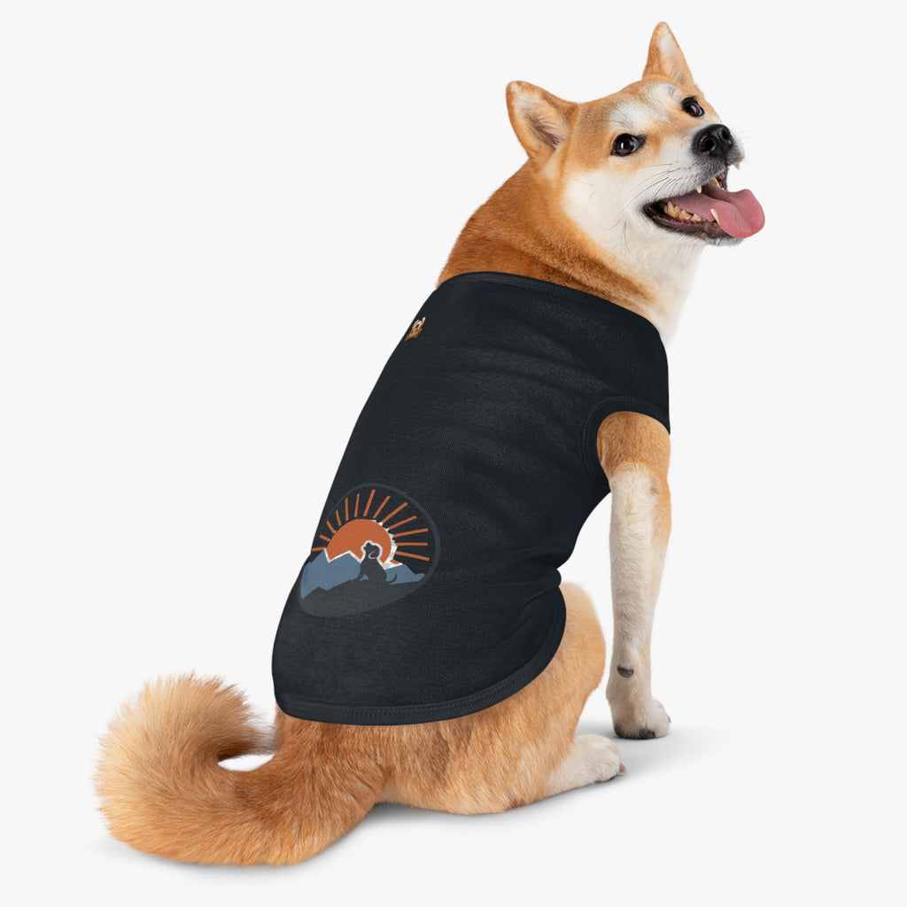 "Sunrise Howl" — Nature Gear Graphic Pet Shirt