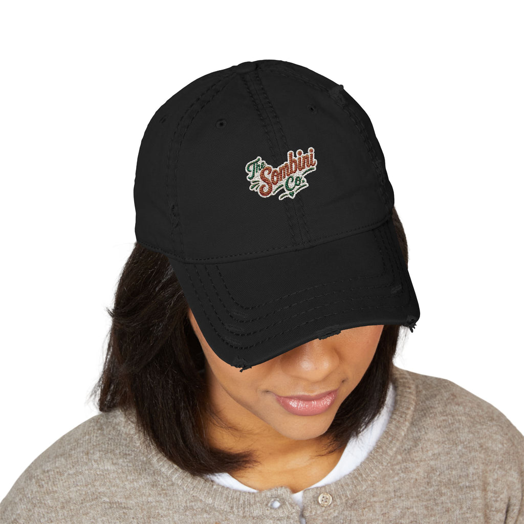 The Sombini Co. — Embroidered Upside-Down Beagle | Distressed Hat