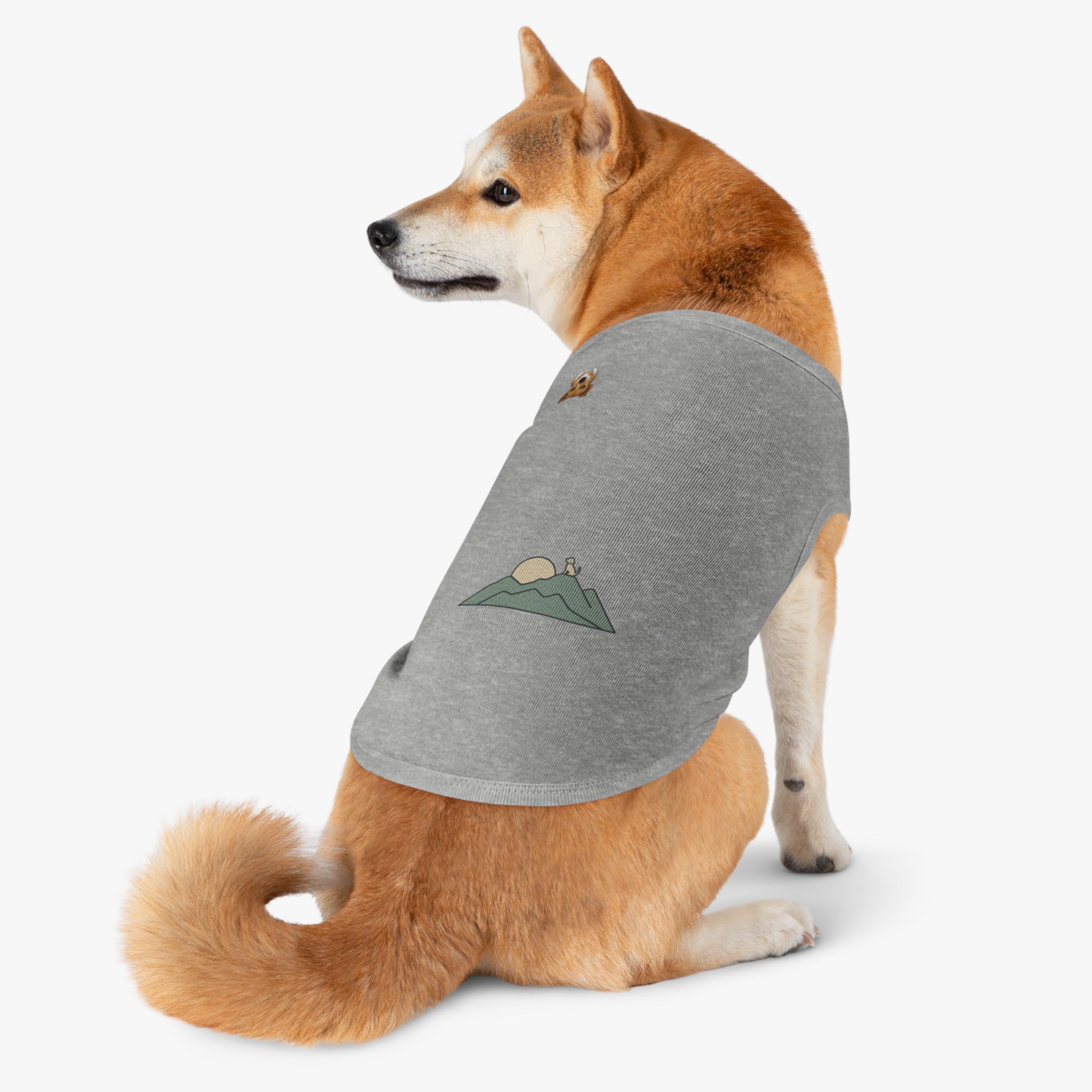 "Ridgeline Companion" — Nature Gear Graphic Pet Shirt