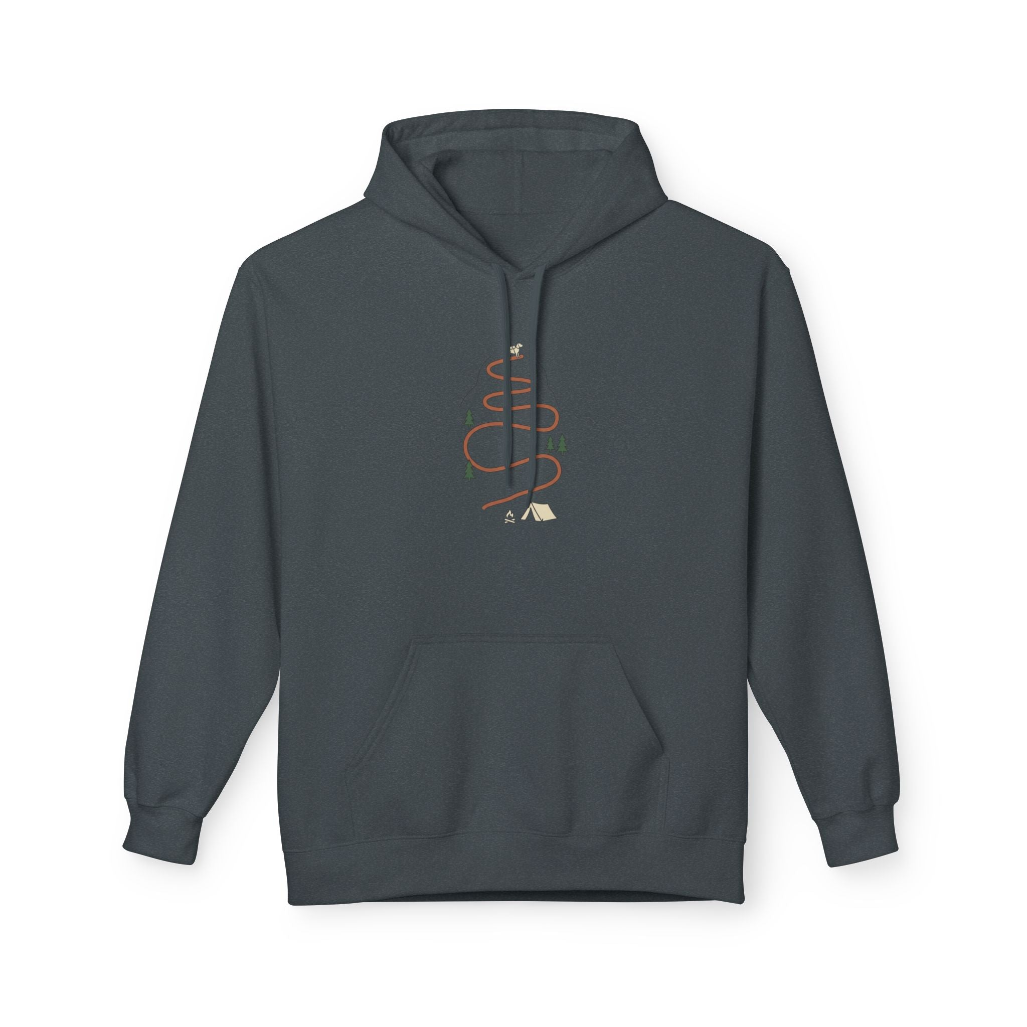 "Switchback" -  Vintage Style Mountain Beagle Men's Graphic Hoodie
